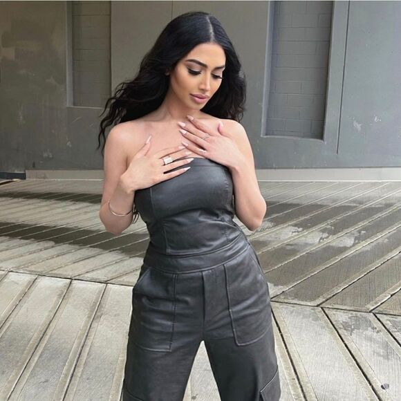 Nwt ZARA FAUX LEATHER JUMPSUIT NWT - Picture 8 of 16